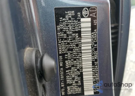 2015 Toyota Corolla L z USA, uszkodzony, nr VIN 2T1BURHE8FC236833